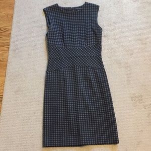 Banana republic black and gray work dress